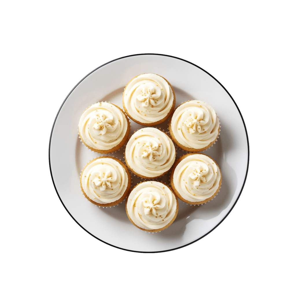 Decorated cupcake dessert