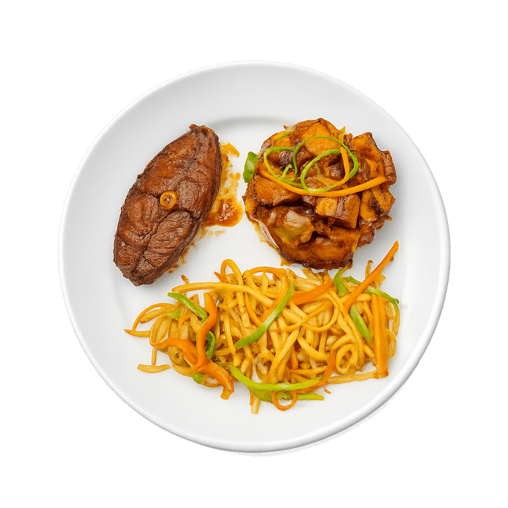 Gizdodo — spiced gizzard and plantain